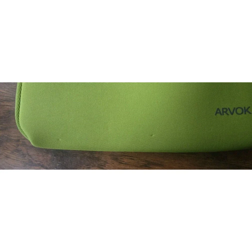 Arvok Multi Size 11 11.6 12 Inch Laptop Sleeve Pocket Case Lime Green Full Zip